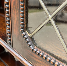 Load image into Gallery viewer, Antique English Welsh Dresser Buffet Sideboard Jacobean Barley Twist Oak Cabinet