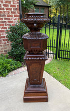 Load image into Gallery viewer, Antique French Pedestal Plant Stand Urn Planter Display Table Mahogany 19th C