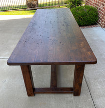 Load image into Gallery viewer, Antique French Farm Table Dining Library Table Desk Farmhouse Oak 95&quot; Rustic 19C