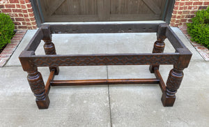 Antique English Farm Table Dining Library Table Desk Farmhouse Oak 77" 19th C