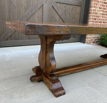 Load image into Gallery viewer, Antique French Farm Table Farmhouse Oak LARGE Conference Library Table Desk 98&quot;W