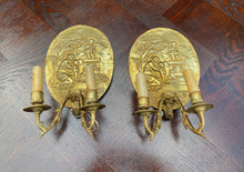 Load image into Gallery viewer, Antique French Wall Sconces PAIR Gilt Bronze Lighting Louis XV Style