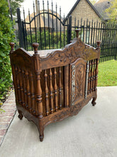 Load image into Gallery viewer, Antique French Country Panetiere Bread Safe Cabinet Cupboard Walnut 19th Century