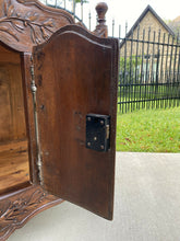 Load image into Gallery viewer, Antique French Country Panetiere Bread Safe Cabinet Cupboard Walnut 19th Century