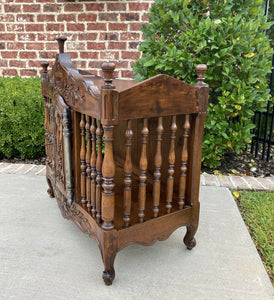 Antique French Country Panetiere Bread Safe Cabinet Cupboard Walnut 19th Century