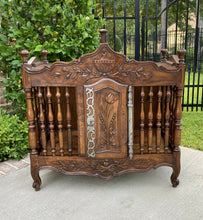 Load image into Gallery viewer, Antique French Country Panetiere Bread Safe Cabinet Cupboard Walnut 19th Century