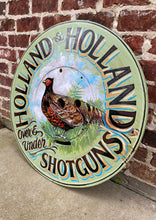 Load image into Gallery viewer, English Sign Pub Lodge Painted Wood Holland &amp; Holland Shotgun Pheasant