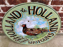 Load image into Gallery viewer, English Sign Pub Lodge Painted Wood Holland &amp; Holland Shotgun Pheasant