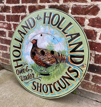 Load image into Gallery viewer, English Sign Pub Lodge Painted Wood Holland &amp; Holland Shotgun Pheasant