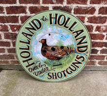 Load image into Gallery viewer, English Sign Pub Lodge Painted Wood Holland &amp; Holland Shotgun Pheasant