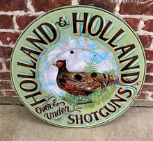 Load image into Gallery viewer, English Sign Pub Lodge Painted Wood Holland &amp; Holland Shotgun Pheasant