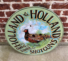 Load image into Gallery viewer, English Sign Pub Lodge Painted Wood Holland &amp; Holland Shotgun Pheasant