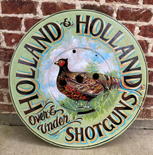 Load image into Gallery viewer, English Sign Pub Lodge Painted Wood Holland &amp; Holland Shotgun Pheasant