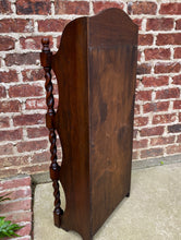 Load image into Gallery viewer, Antique English Bookcase Display Book Shelf Barley Twist Oak PETITE c1920s