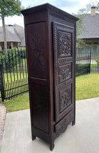 Load image into Gallery viewer, Antique French Bonnetiere Cabinet Wardrobe Armoire Neo Renaissance Oak 1 of 2