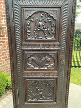 Load image into Gallery viewer, Antique French Bonnetiere Cabinet Wardrobe Armoire Oak Neo Renaissance 2 of 2