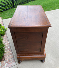 Load image into Gallery viewer, Antique English Chest on Chest of Drawers Jacobean Tudor Carved Oak 19th C