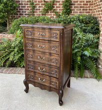 Load image into Gallery viewer, Antique French Louis XV Chest of Drawers PETITE Lingerie Jewelry Nightstand Oak