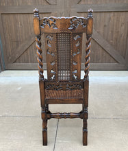 Load image into Gallery viewer, Antique English Chairs SET OF 8 Barley Twist Caned Oak Dining Chairs Fireside