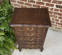 Load image into Gallery viewer, Antique French Louis XV Chest of Drawers PETITE Lingerie Jewelry Nightstand Oak