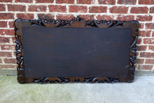 Load image into Gallery viewer, Antique English Mirror Beveled Rectangular LARGE Carved Oak Renaissance c.1900