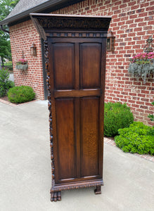 Antique Wine Cabinet Bar Armoire French Belgian Bruegel Style Oak Renaissance