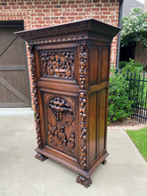 Load image into Gallery viewer, Antique Wine Cabinet Bar Armoire French Belgian Bruegel Style Oak Renaissance