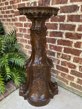 Load image into Gallery viewer, Antique Italian Pedestal Plant Stand Display Table Walnut Baroque 38&quot; Book Rest