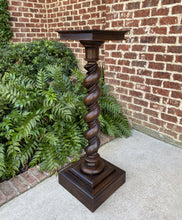 Load image into Gallery viewer, Antique French Pedestal Plant Stand Bronze Display Table BARLEY TWIST 2 of 2 45&quot;