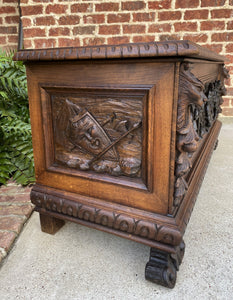 Antique Italian Blanket Box Chest Trunk Coffer Renaissance Revival Coffee Table