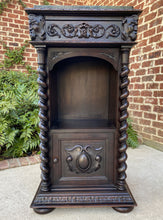 Load image into Gallery viewer, Antique French Cabinet Marble Top Renaissance Gothic Revival Barley Twist 19th C