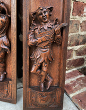 Load image into Gallery viewer, Antique French Wall Plaques Hanging Decor Carved Oak Court Jesters