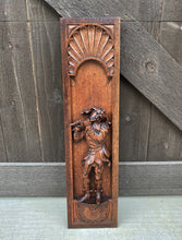 Load image into Gallery viewer, Antique French Wall Plaques Hanging Decor Carved Oak Court Jesters