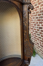 Load image into Gallery viewer, Antique French Corner Cabinet Statuary Niche Bookcase Highly Carved Oak 19th C