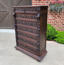 Load image into Gallery viewer, Antique French Abattant Desk Fall Front Secretary Chest Drawers Renaissance Oak
