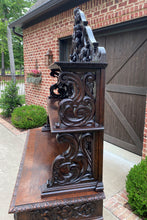Load image into Gallery viewer, Antique French Server Buffet Sideboard Cabinet 3-Tier Black Forest Oak 19th C