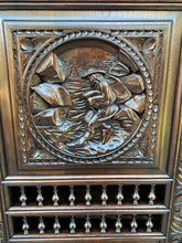 Load image into Gallery viewer, Antique French Breton Armoire Wardrobe Bookcase with Drawer Cabinet Linen Closet