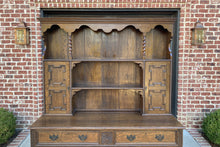 Load image into Gallery viewer, Antique English Welsh Dresser Sideboard Server Buffet Jacobean Barley Twist