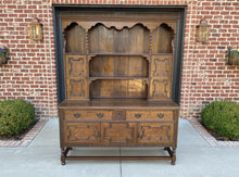 Load image into Gallery viewer, Antique English Welsh Dresser Sideboard Server Buffet Jacobean Barley Twist