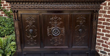 Load image into Gallery viewer, Antique Italian Bench Settee Entry Hall Foyer Renaissance Revival Oak 19th C