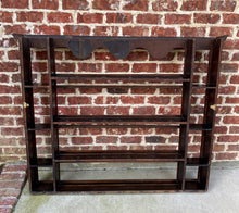 Load image into Gallery viewer, Antique English Plate Rack Wall Shelf LARGE Oak 19th C Dovetailed Sideboard 55&quot;W