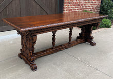 Load image into Gallery viewer, Antique French Dining Table Desk Library Conference Table Renaissance Walnut