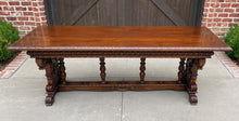 Load image into Gallery viewer, Antique French Dining Table Desk Library Conference Table Renaissance Walnut