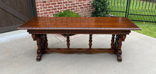 Load image into Gallery viewer, Antique French Dining Table Desk Library Conference Table Renaissance Walnut