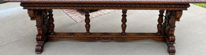 Antique French Dining Table Desk Library Conference Table Renaissance Walnut