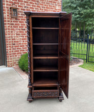 Load image into Gallery viewer, Antique French Cabinet Wardrobe Armoire Bonnetiere Oak Gothic BARLEY TWIST