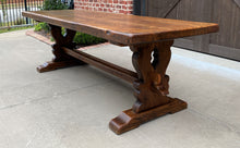 Load image into Gallery viewer, Antique French Farm Table Dining Conference Library Table Desk Farmhouse Oak 91&quot;
