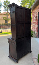 Load image into Gallery viewer, Antique French Bookcase Hunt Cabinet Display Buffet Black Forest Oak 19th C
