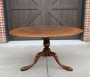 Antique English ROUND Table Dining Pedestal Center Table Georgian Style