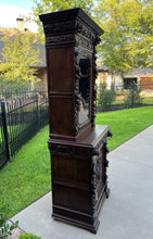 Load image into Gallery viewer, Antique French Bookcase HUNT Cabinet Display Buffet BLACK FOREST 19th C Petite